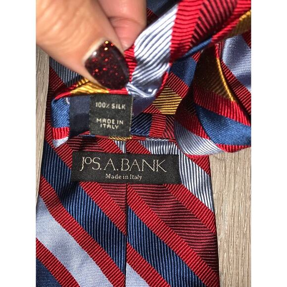 Jos. A. Bank  Men's Silk Striped‎ Necktie Set of 5 Multicolor - Picture 4 of 13